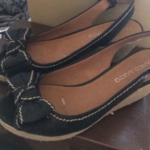 Franco Sarto black sandals.